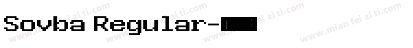 Sovba Regular字体转换